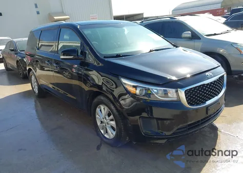 2016 Kia Sedona Lx из США, поврежденный, VIN KNDMB5C1XG6197909
